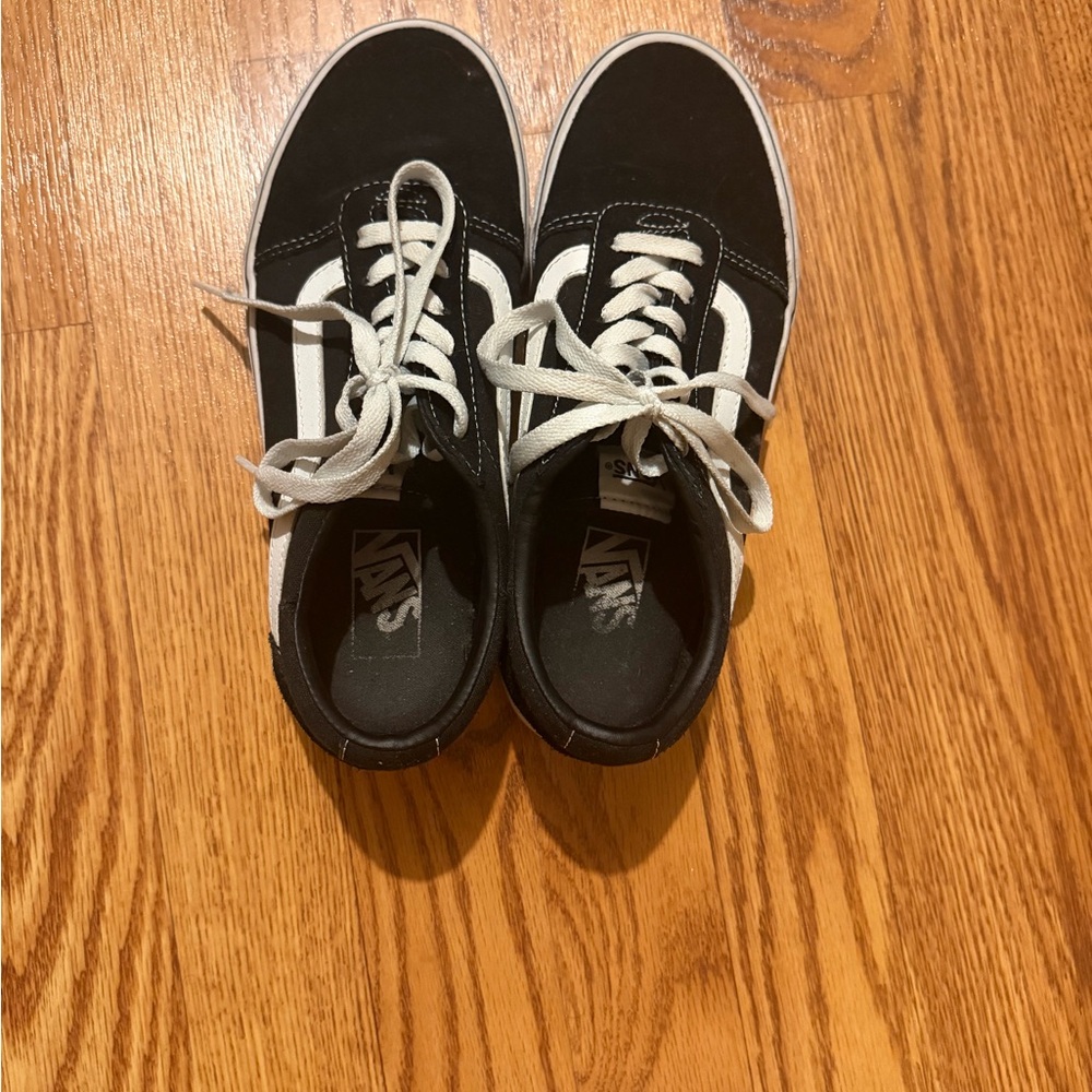 Vans Black & White Old Skool Low-Top Sneakers